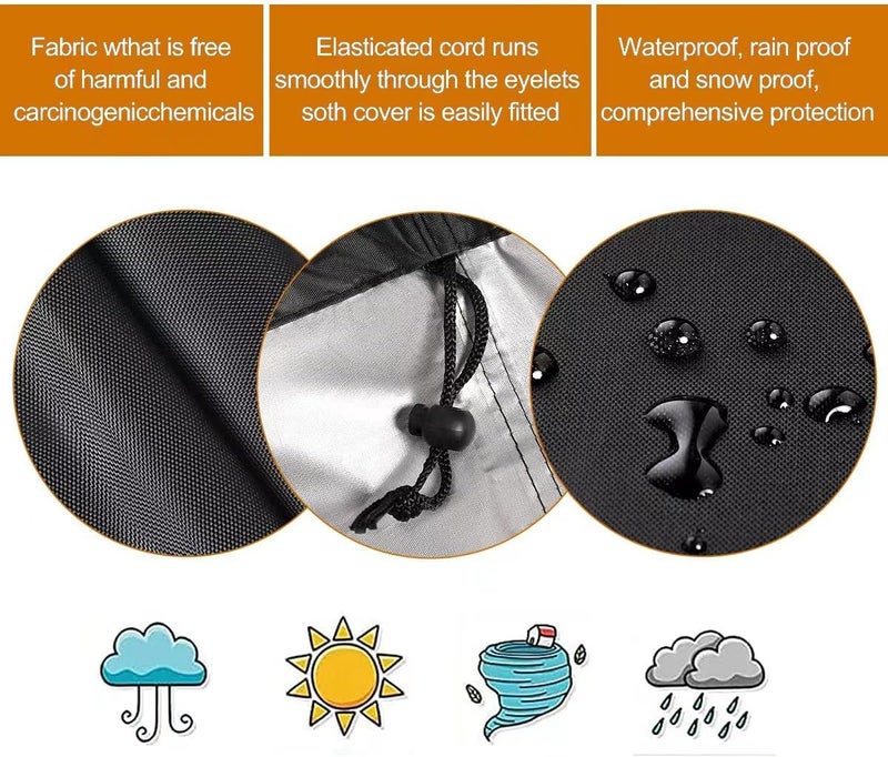 VEGARD Heavy Duty Waterproof & Dustproof Electric Wheelchair Cover - Prevent Rain, Wind, Dust, Sun & UV for Indoor & Outdoor Use - Image 3